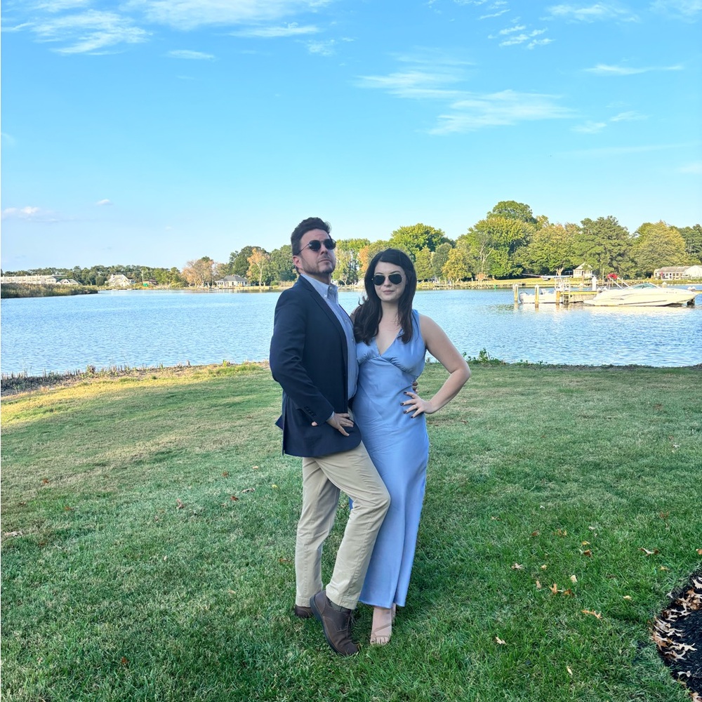 Abercrombie & Fitch Light Blue Maxi Dress